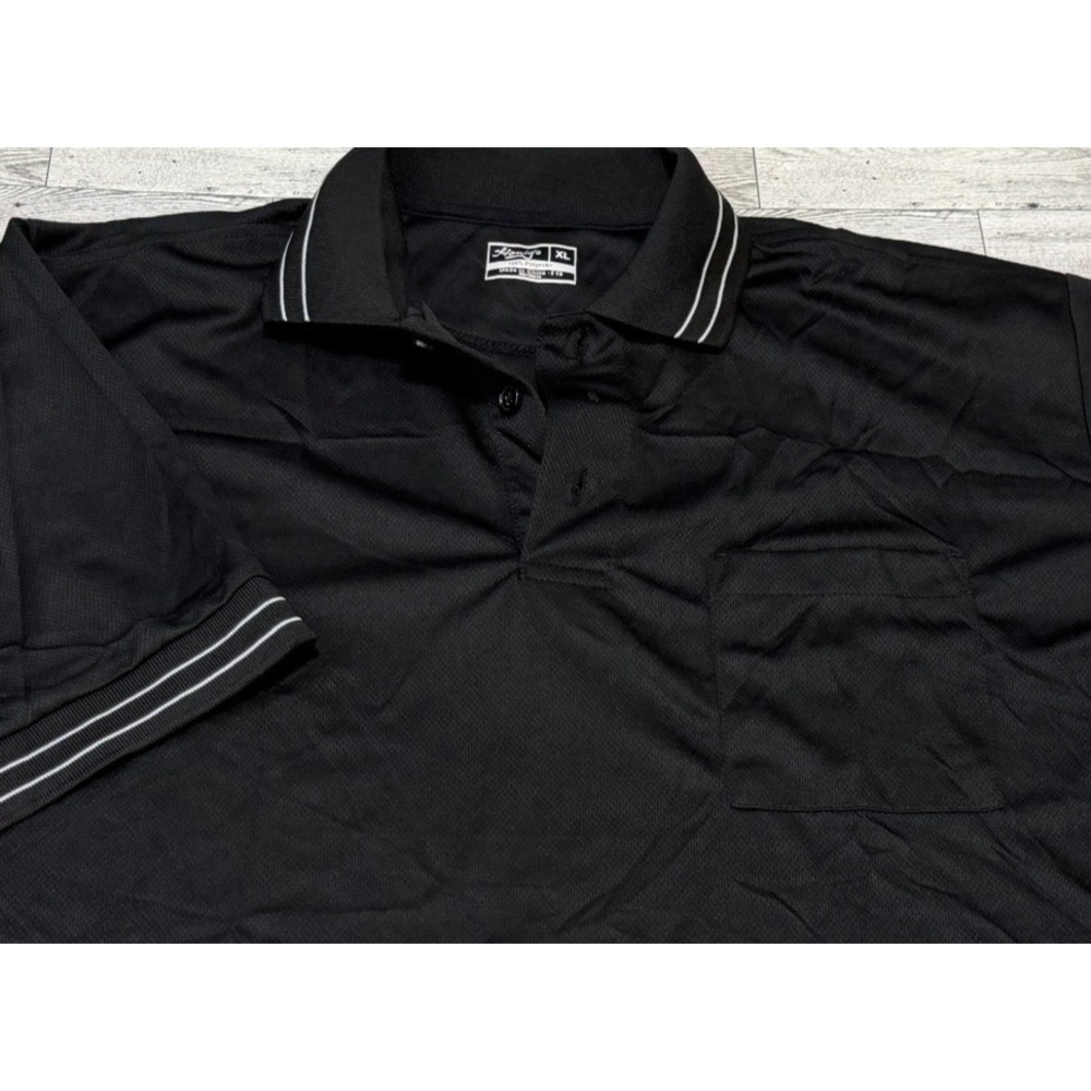 VTG Honigs Whistle Stop Shirt Mens Size XL Referee Umpire Official Vintage black